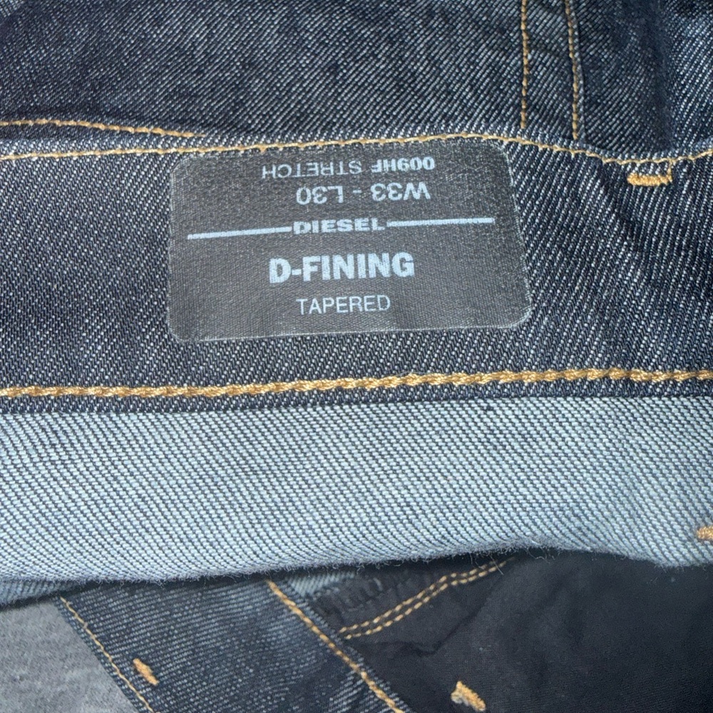 Men’s dark colored diesel jeans size 33 - Picture 9 of 9
